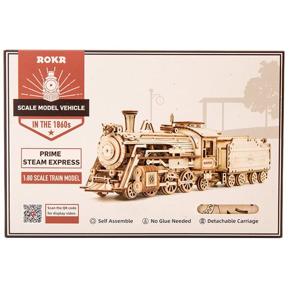 Robotime DIY 3D Puzzle Prime Steam Express 308pcs