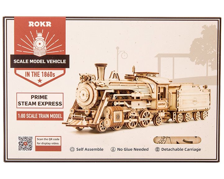 Robotime DIY 3D Puzzle Prime Steam Express 308pcs