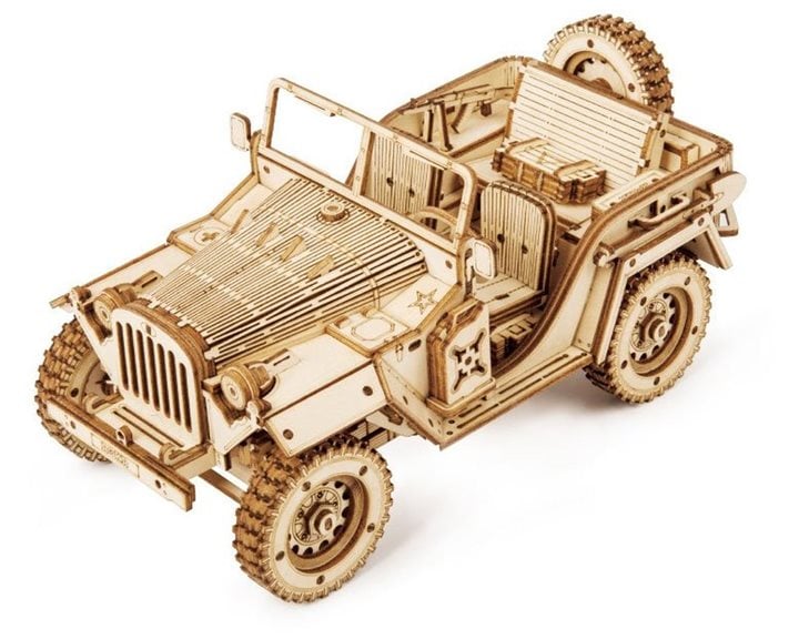 Robotime DIY 3D Puzzle Army Field Car 369pcs