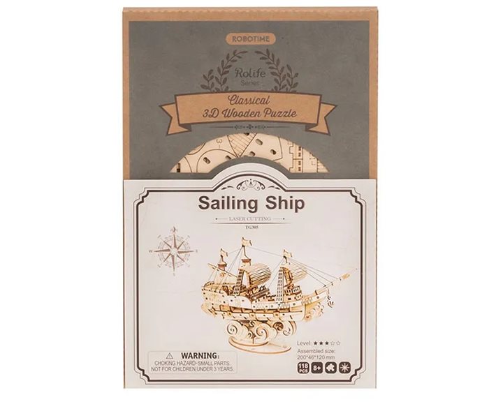 Robotime DIY 3D Puzzle Ship 118pcs