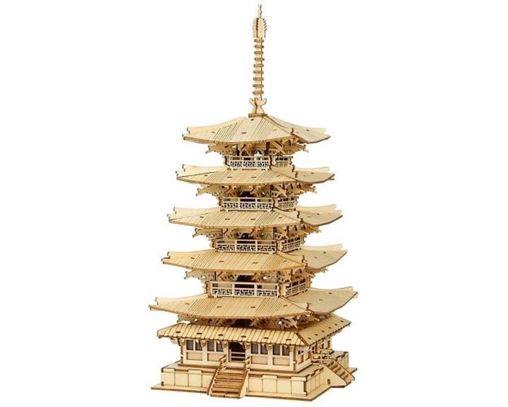 Robotime DIY 3D Puzzle Five Storied Pagoda 275pcs