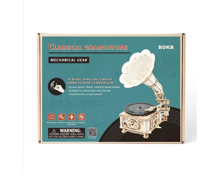 Robotime Κατασκευή Classical Gramophone 424pcs