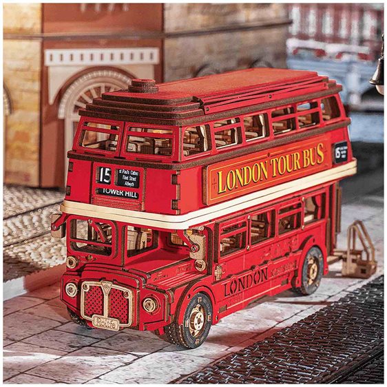Robotime Κατασκευή London Tour Bus 245pcs