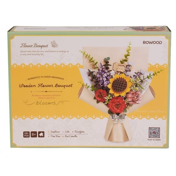 Robotime Κατασκευή Wooden Flower Bouquet 581pcs