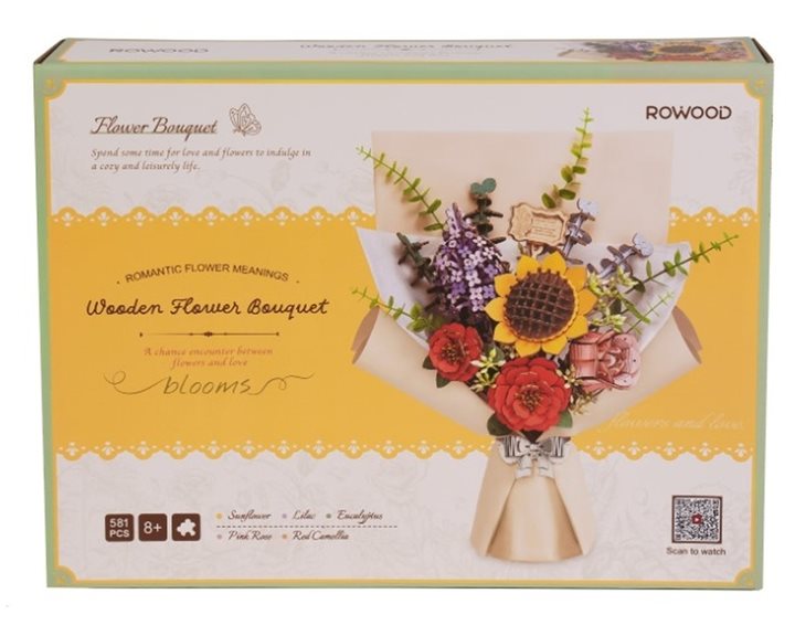 Robotime Κατασκευή Wooden Flower Bouquet 581pcs