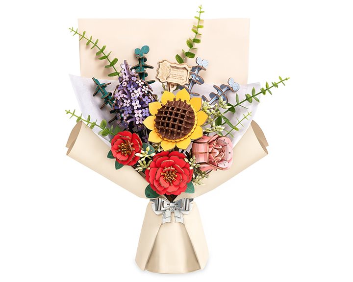 Robotime Κατασκευή Wooden Flower Bouquet 581pcs