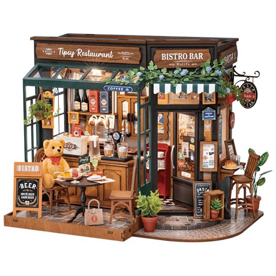 Robotime Κατασκευή Tipsy Restaurant 297pcs