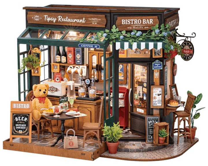 Robotime Κατασκευή Tipsy Restaurant 297pcs