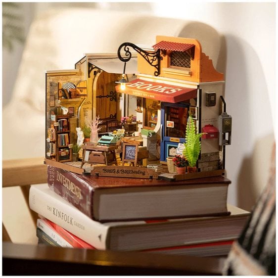 Robotime Κατασκευή Corner Bookstore