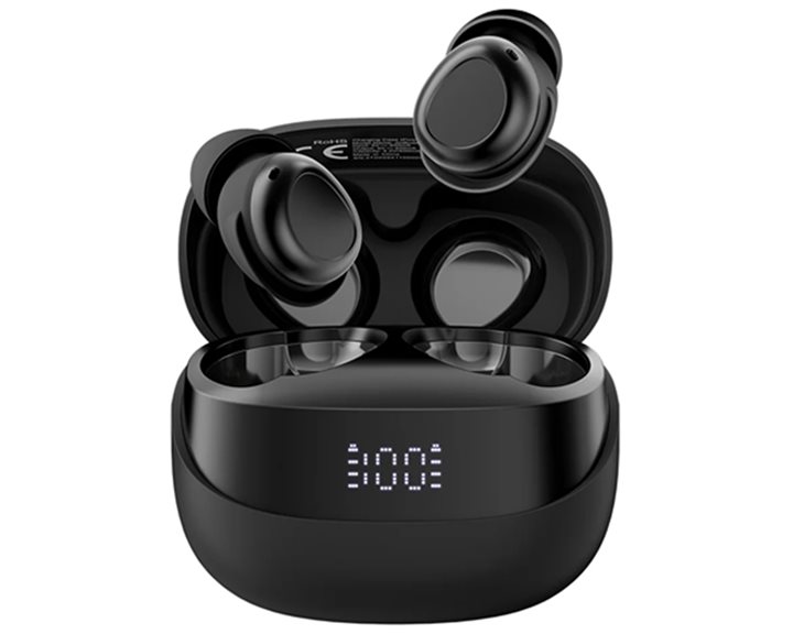 BLACKVIEW ENC BT5.4 AIRBUDS 9 LED SCREEN WITH CHARGING DOCK BLACK