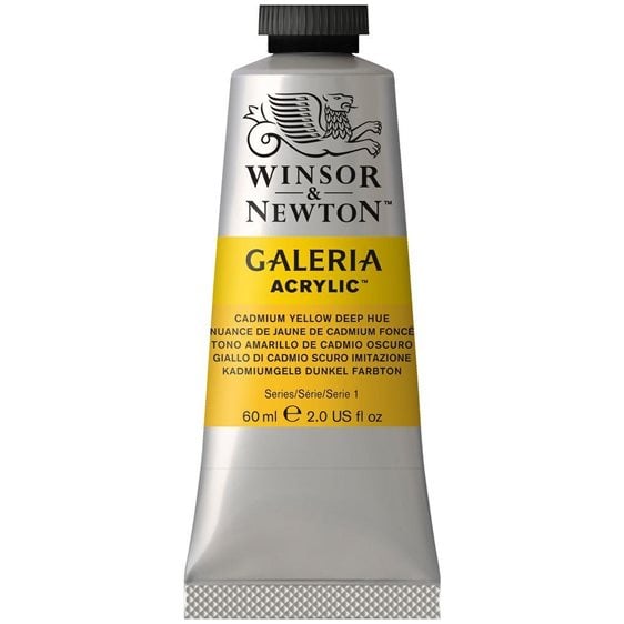 Winsor & Newton 60ml Galeria Acrylic Cadmium Yellow Deep Hue