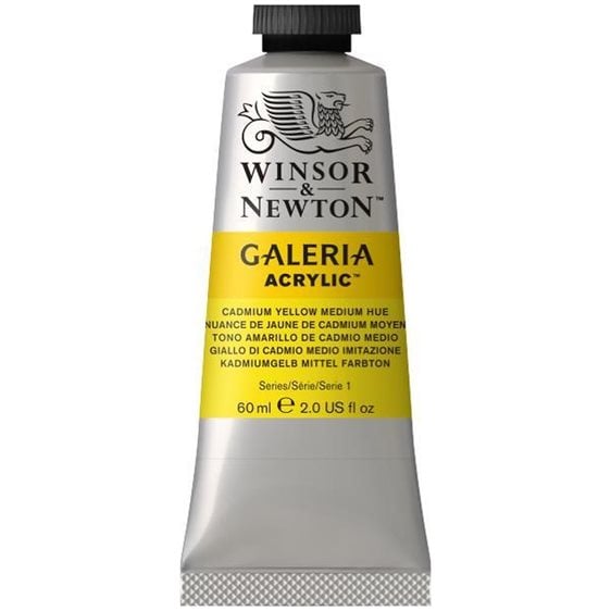 Winsor & Newton 60ml Galeria Acrylic Cadmium Yellow Medium Hue
