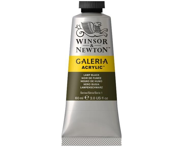 Winsor & Newton 60ml Galeria Acrylic Lamp Black