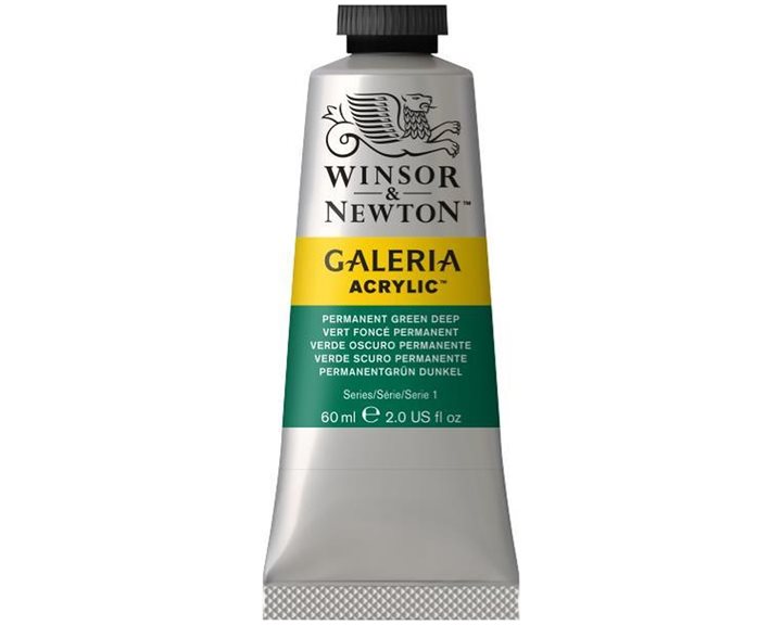 Winsor & Newton 60ml Galeria Acrylic Permanent Green Deep