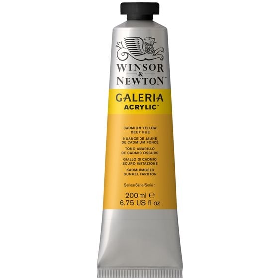 Winsor & Newton 200ml Galeria Acrylic Cadmium Yellow Deep Hue
