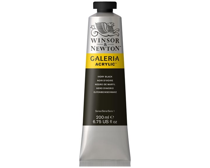 Winsor & Newton 200ml Galeria Acrylic Ivory Black