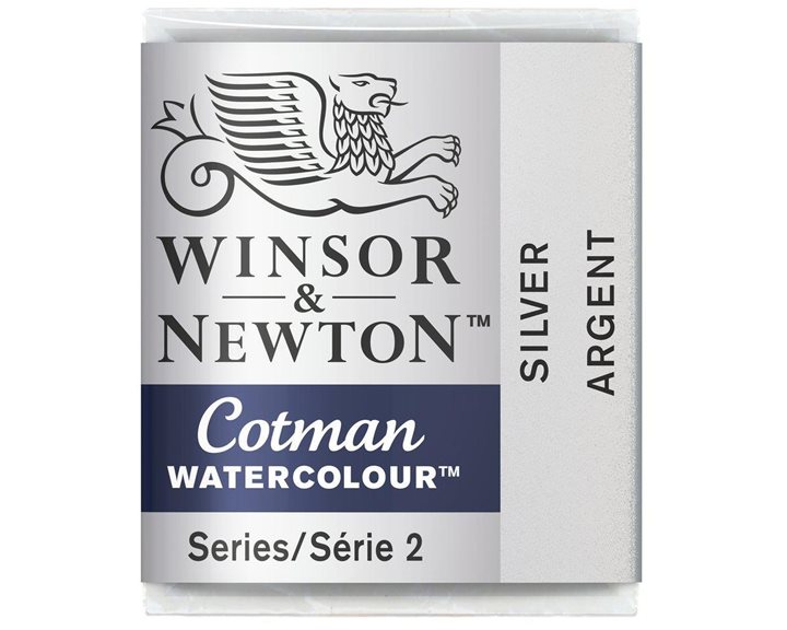 Winsor & Newton Half Pan Ακουαρέλας Cotman 617 Silver Series 2