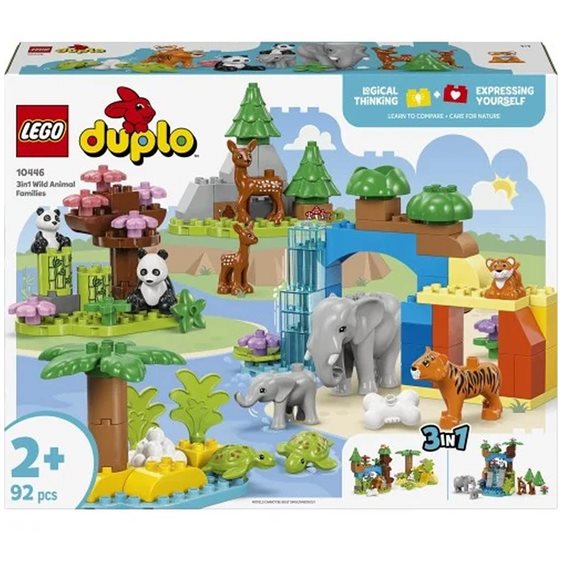 LEGO Duplo 3 σε 1 Οικογένειες Άγριων Ζώων 10446