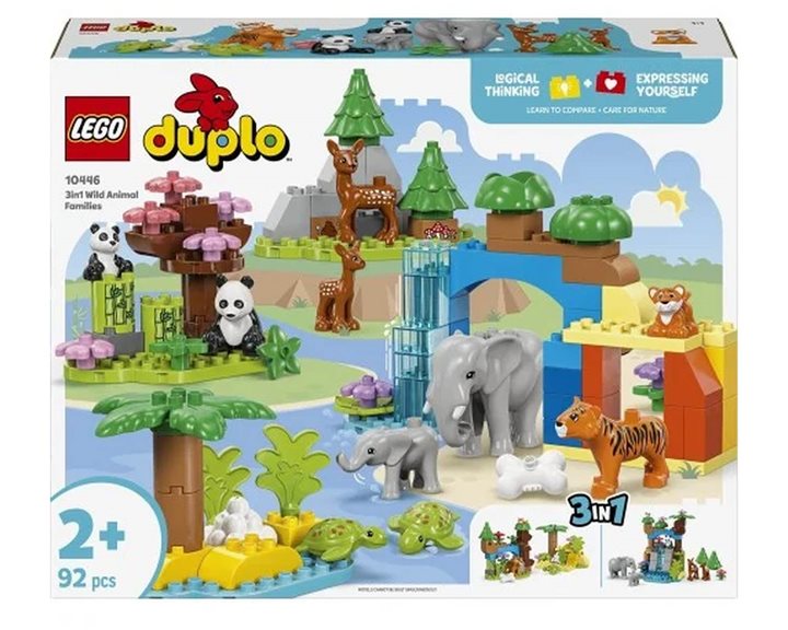 LEGO Duplo 3 σε 1 Οικογένειες Άγριων Ζώων 10446