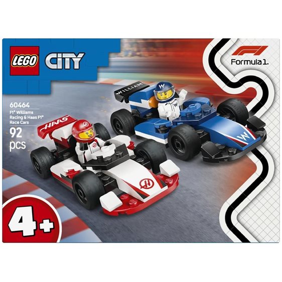 LEGO City Αγωνιστικά Αυτοκίνητα F1® Williams Racing & Haas 60464