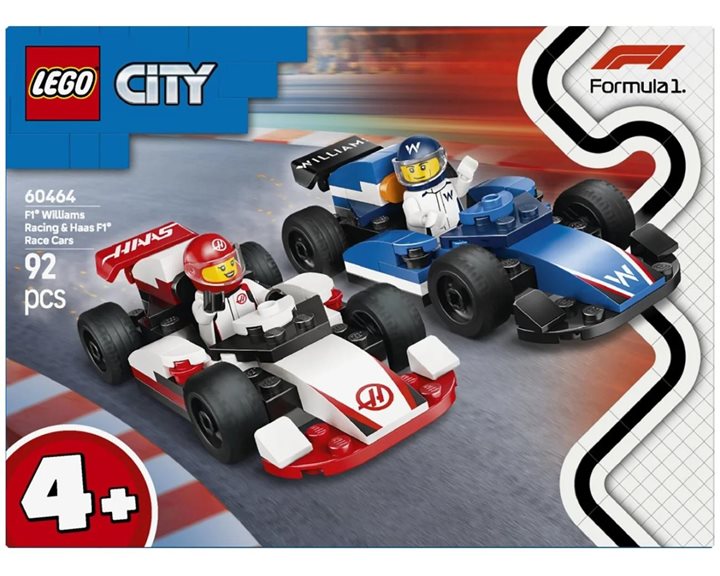 LEGO City Αγωνιστικά Αυτοκίνητα F1® Williams Racing & Haas 60464