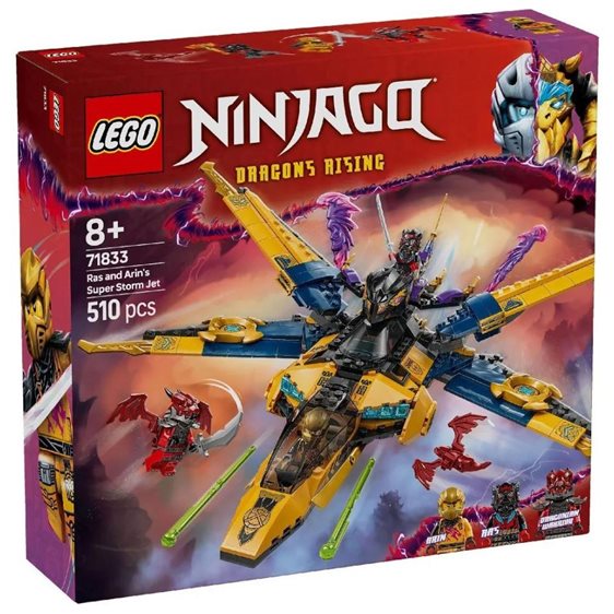 LEGO Ninjago Τζετ Σούπερ Καταιγίδας Του Ρας Και Άριν 71833