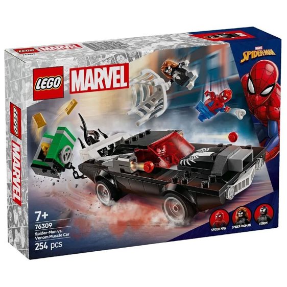 LEGO Marvel Avengers Marvel Super Heroes Spider-Man Εναντίον Muscle Car Του Βένομ 76309