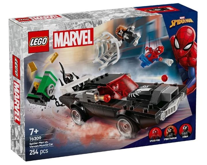 LEGO Marvel Avengers Marvel Super Heroes Spider-Man Εναντίον Muscle Car Του Βένομ 76309