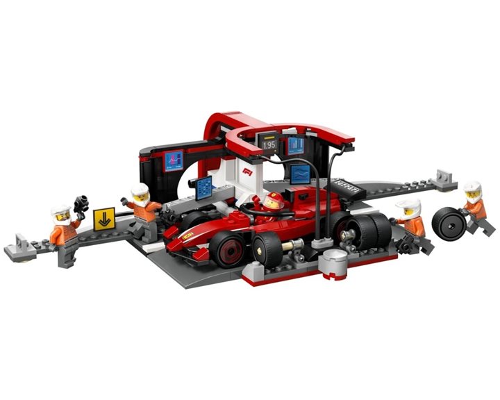 LEGO City F1 Pit Stop και Πλήρωμα με Αυτοκίνητο Ferrari 60443