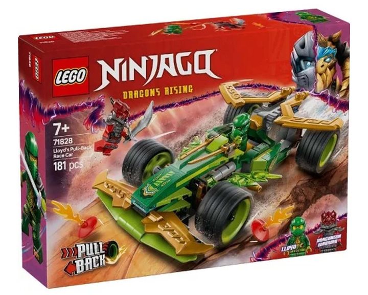 LEGO Ninjago Αγωνιστικό Αυτοκίνητο Pull-Back Του Λόιντ 71828
