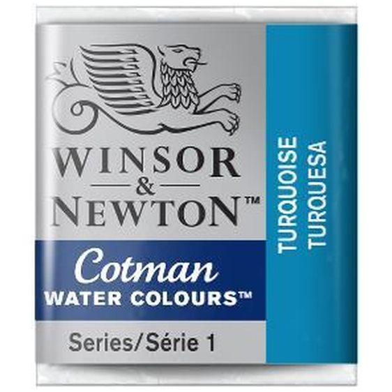 Winsor & Newton Half Pan Ακουαρέλας Cotman 654 Turquoise Series 1