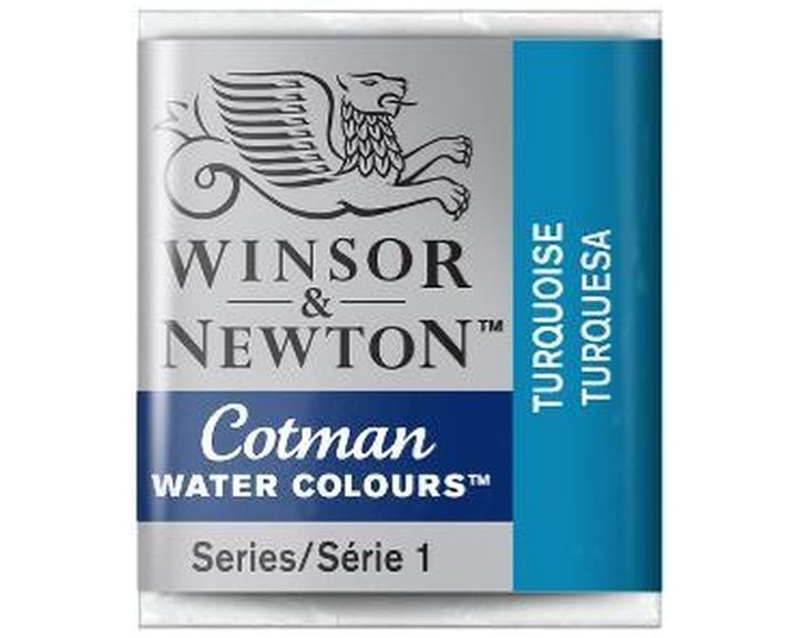 Winsor & Newton Half Pan Ακουαρέλας Cotman 654 Turquoise Series 1