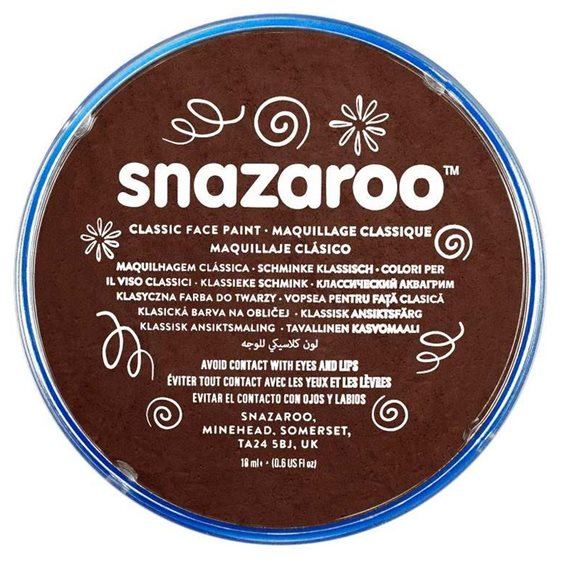 Snazaroo 18ml Κρέμα Face Painting Classic Dark Brown