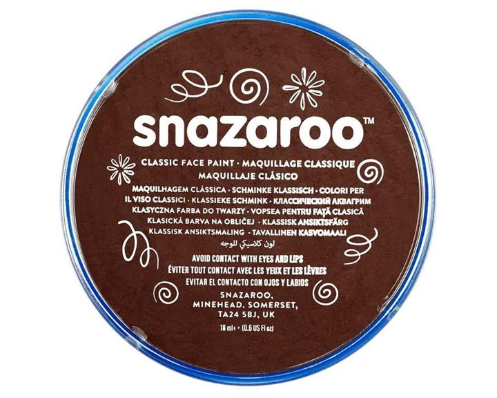 Snazaroo 18ml Κρέμα Face Painting Classic Dark Brown