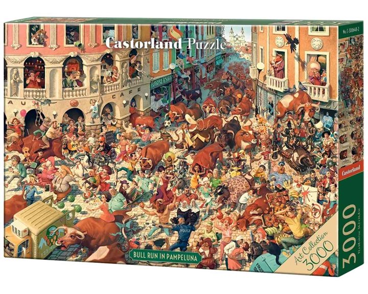 Παζλ Castorland 3000τεμ. Bull Run in Pampeluna 92x68 C-300648-2
