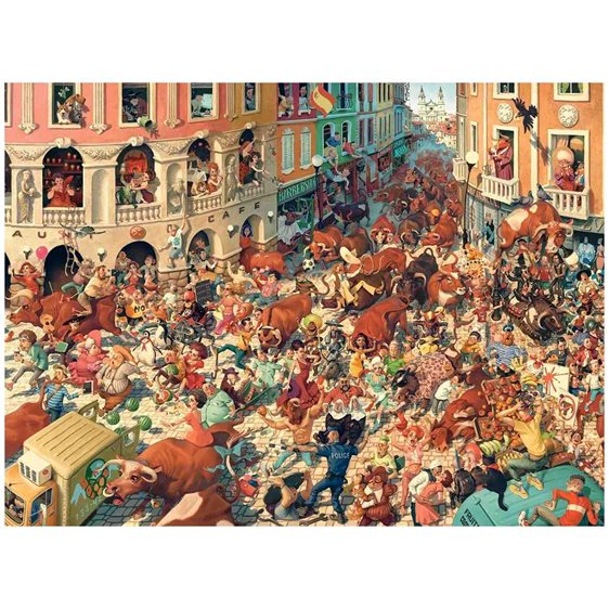 Παζλ Castorland 3000τεμ. Bull Run in Pampeluna 92x68 C-300648-2