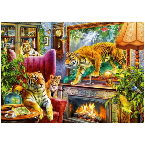 Πάζλ Bluebird 1000τμχ. Tigers Coming to Life 70310-P