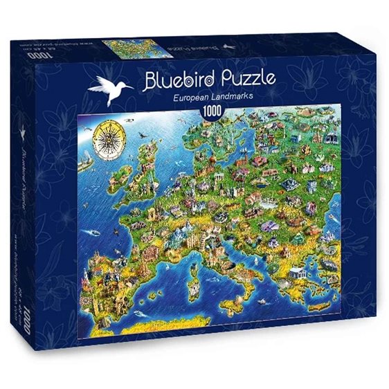 Πάζλ Bluebird 1000τμχ. European Landmarks 70322-P