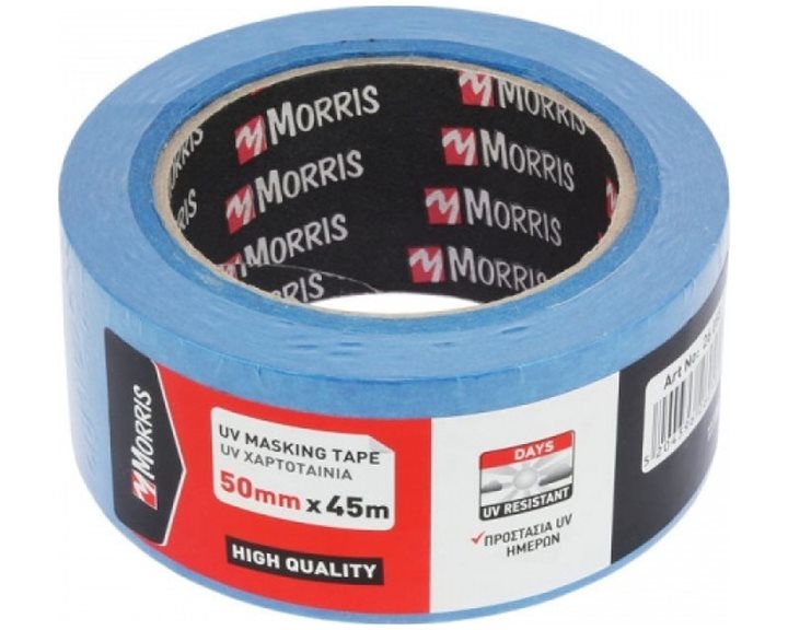 Χαρτοταινία Morris UV Masking Tape Μπλε 30mm x 45m