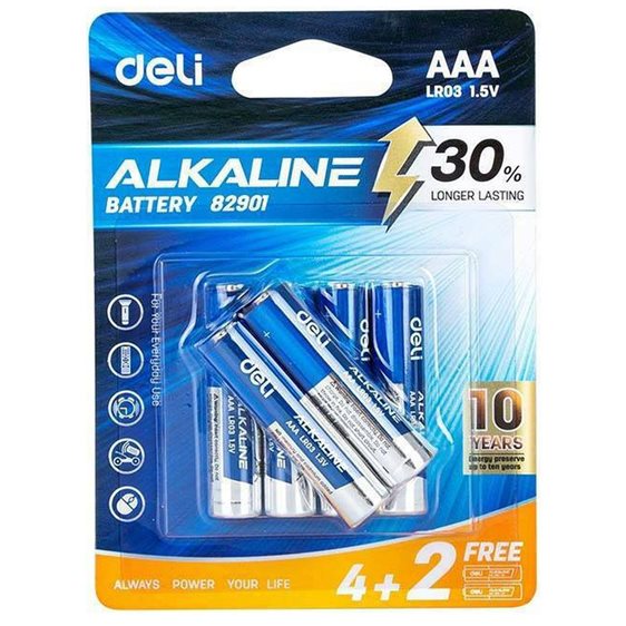 Deli Μπαταρίες Αλκαλικές AAA 6τμχ.