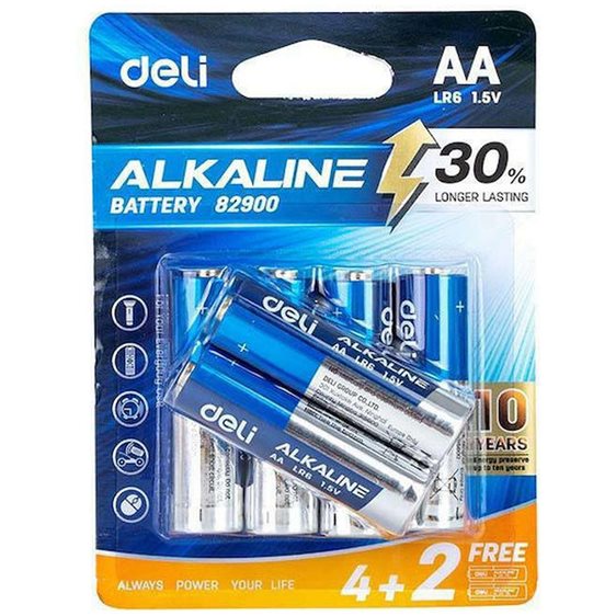 Deli Μπαταρίες Αλκαλικές AA 6τμχ.