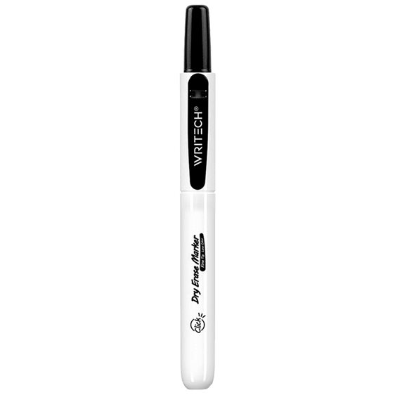Writech Μαρκαδόρος Πίνακος με Κουμπί 2mm Retractable W-709 Black