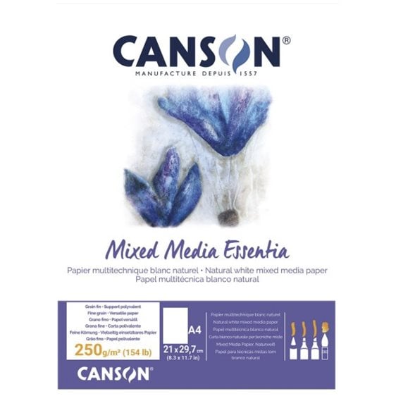 Μπλοκ Canson Mixed Media Essentia A4 250gr 30Φ