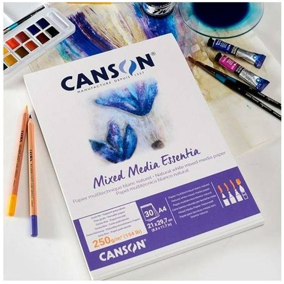 Μπλοκ Canson Mixed Media Essentia A3 250gr 30Φ