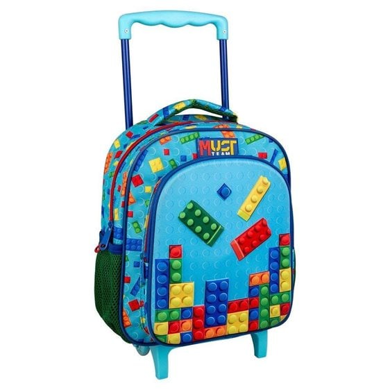 Τσάντα Τρόλει Νηπιαγωγείου 27χ10χ31 2Θήκες Bricks 000586238