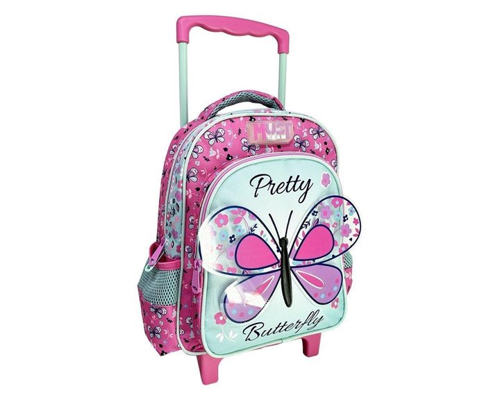 Τσάντα Τρόλει Νηπιαγωγείου 27χ10χ31 2Θήκες Pretty Butterfly 000586300