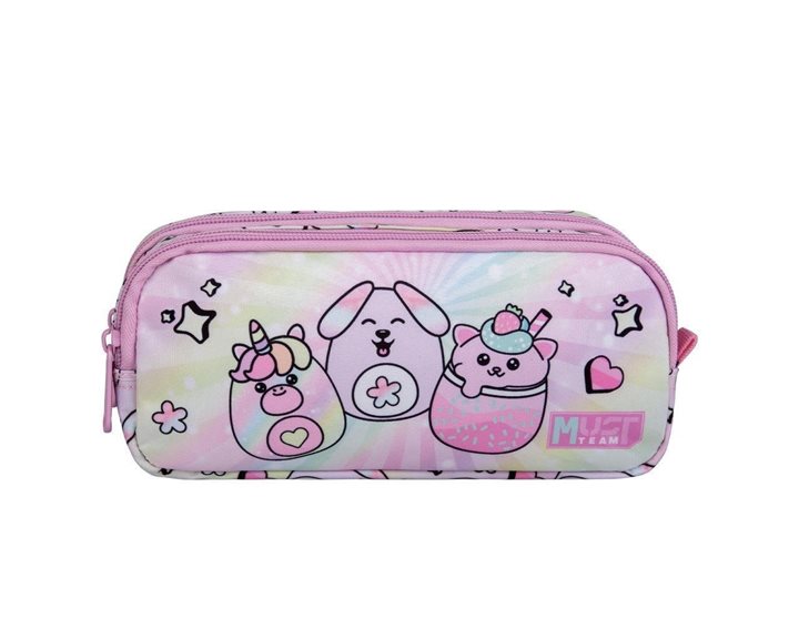 Κασετίνα Βαρελάκι Must 2 Φερμουάρ 21x6x9cm Squishcuties 000586763