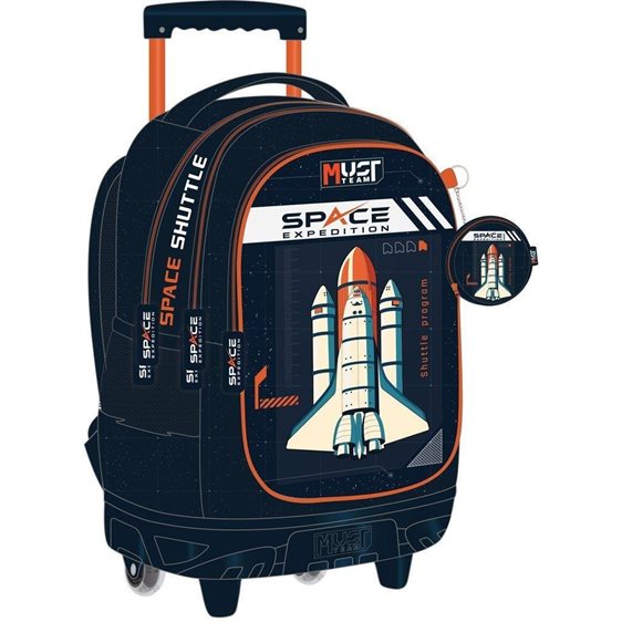 Τσάντα Τρόλλευ Must 34x20x44cm 3 Θήκες Space Expedition 000586240