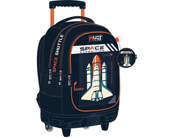 Τσάντα Τρόλλευ Must 34x20x44cm 3 Θήκες Space Expedition 000586240