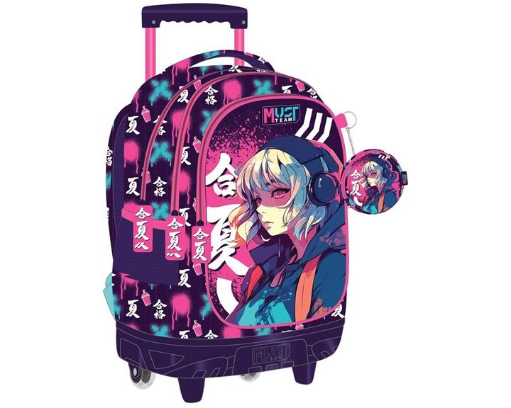Τσάντα Τρόλλευ Must 34x20x44cm 3 Θήκες Anime 000586807